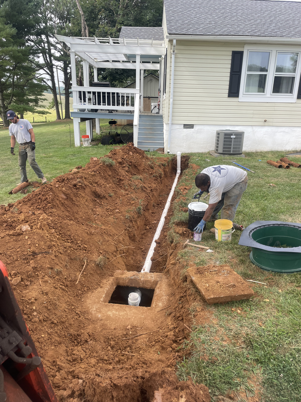 A septic system installation tailored to unique soil and terrain challenges